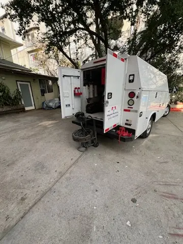 Magnet Plumbing service vehicle on-site for Slab Leak Repair in Royal Palm Isles